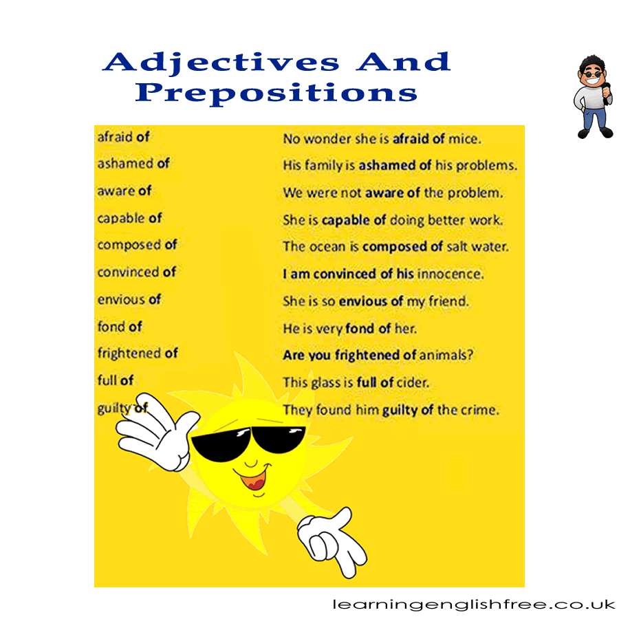 A beginner-friendly lesson on adjectives and prepositions in English, offering clear explanations and real-life examples for effective language learning.